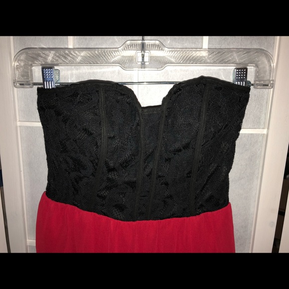 My Michelle High-Low Hem Strapless Bustier Dress - Picture 3 of 8